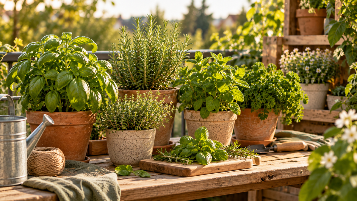 Der Balkon im Sommer